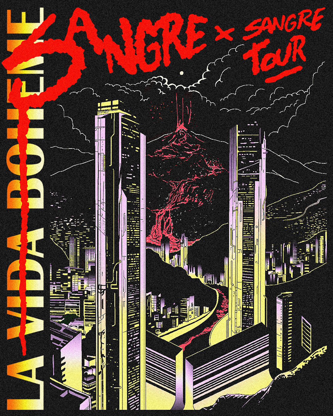 La Vida Bohème tour illustration by Debandolero